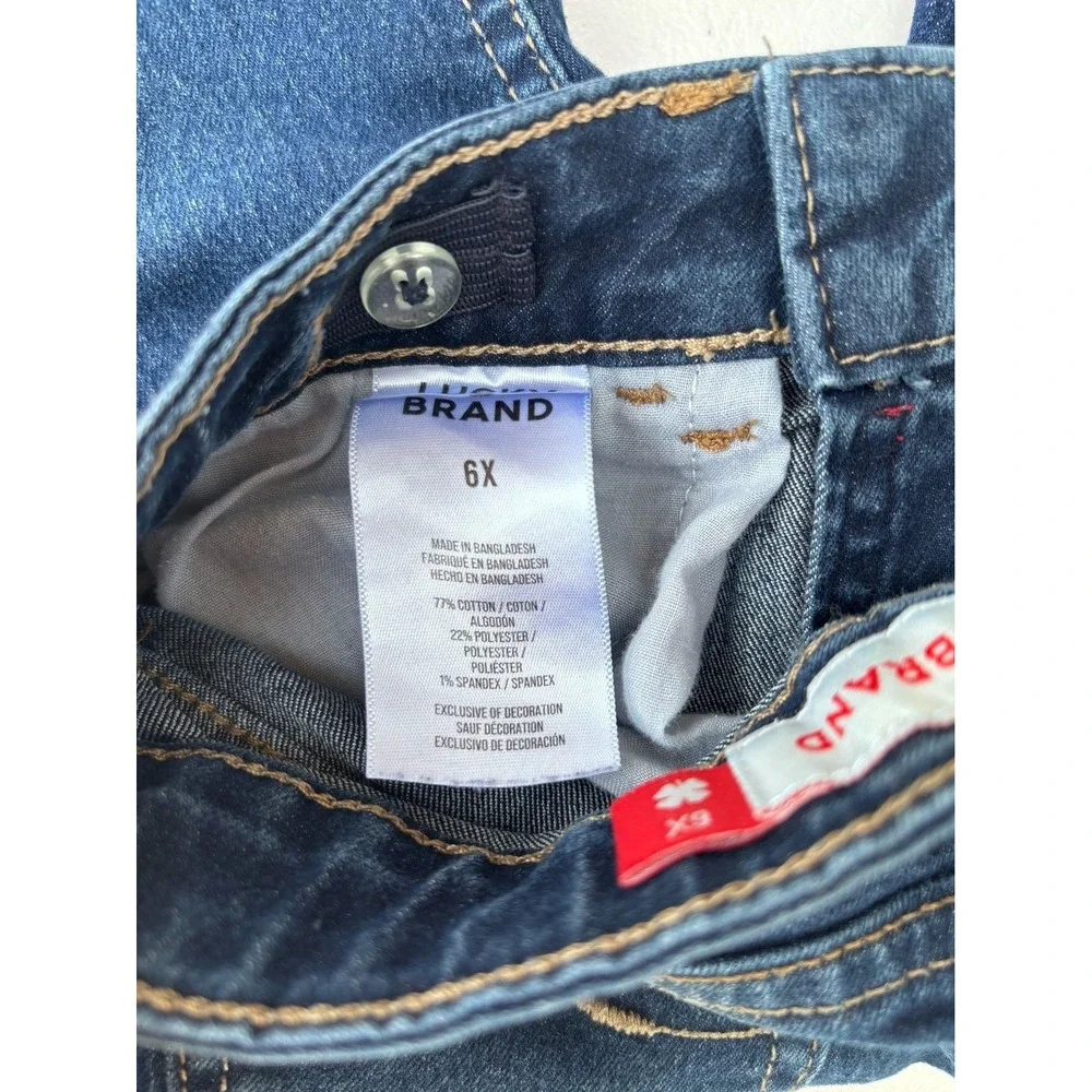 Lucky Brand Zoe Skinny Jeans‎ Girls 6X Dark Wash Excellent Stretch Denim